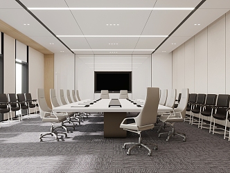 Modern Meeting Room Meeting Table and Chair 3d model