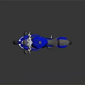 Blue Sporty Motorcycle Featuring Sleek Modern Design Glossy Body And Black Seat