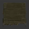 Vintage Military Style Green Metal Storage Box With Latches And Handles