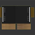 Modern Twin Residential Building Featuring Large Glass Windows Wooden Exterior Black Roof And Solar Panels