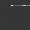 Ornate Magical Staff Featuring Golden Spiral Design Silver Shaft And Blue Gemstone