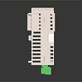 Computer Interface Module With White Casing Green Connectors And Multiple Ports For PC Systems
