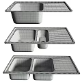Stainless Steel Kitchen Sink With Double Bowl Drainer And Various Styles