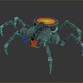 Robot Spider Robot Mecha Spider Science Fiction Spider Mechanical Spider Spider Battery Spider Tower Defense 3d model