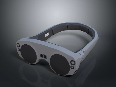 Modern VR Headset Electronic Device With Comfortable Headband And Control Sensors 3d model