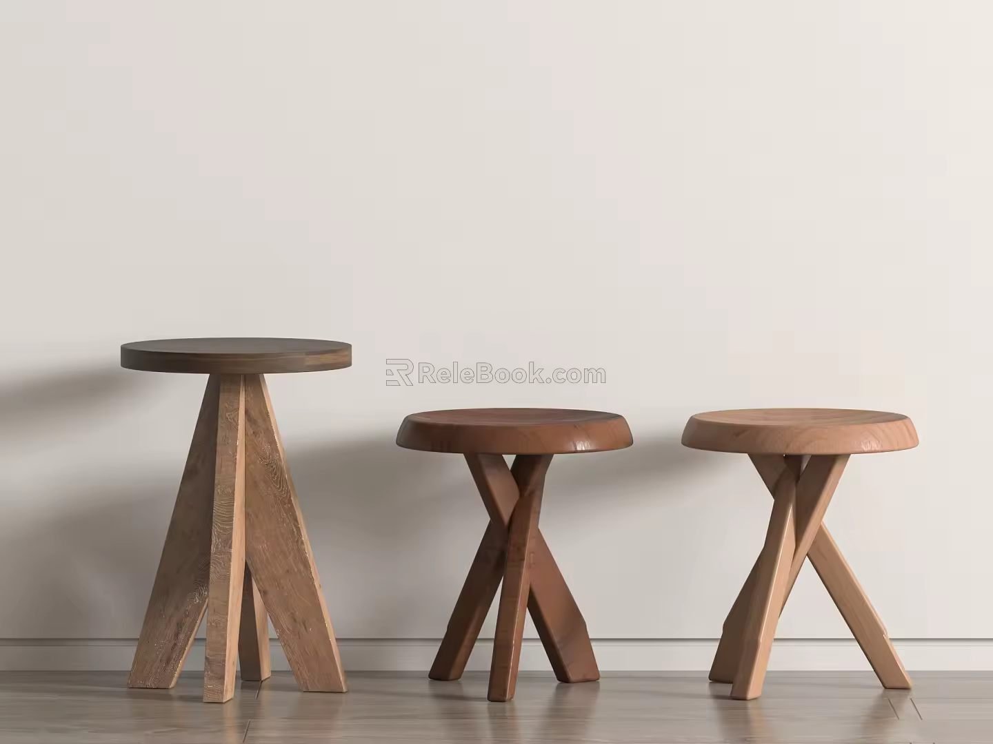 Modern Stool Single Stool 3d model