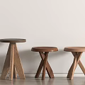 Modern Stool Single Stool 3d model