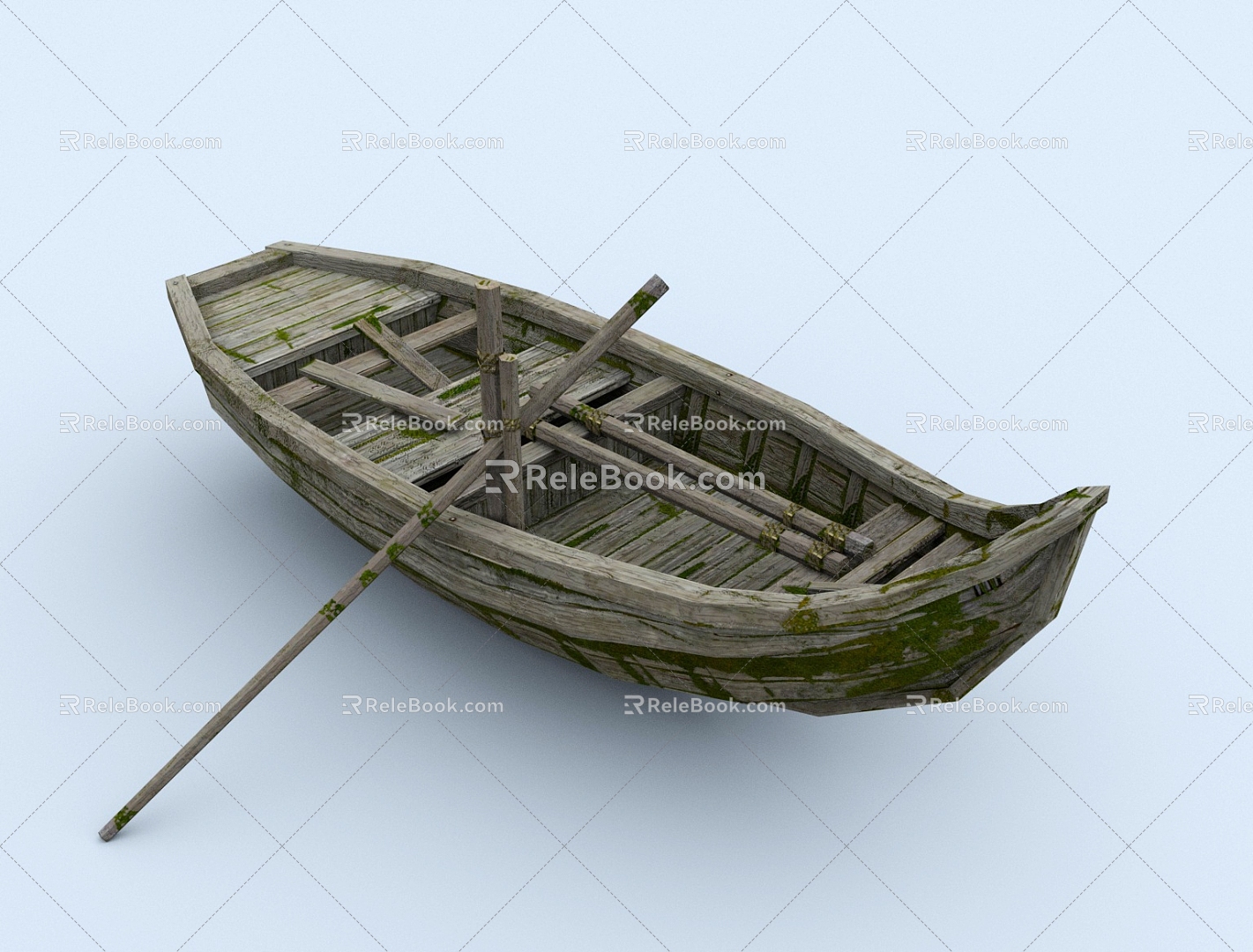 Boat, wooden boat, fishing boat, small boat 3d model