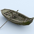 Boat, wooden boat, fishing boat, small boat 3d model