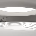 Simple sinking courtyard model 3d model