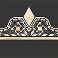 Outdoor Bench With Light Wooden Finish Intricate Carved Patterns And Diamond Backrest Design