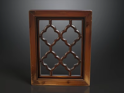 Traditional Solid Wood Carved Lattice Sofa And Coffee Table Set For Elegant Home Interior Decoration 3d model