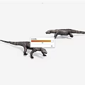 Komodo dragon lizard 3d model