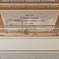 Modern Luxury Dessert Shop With Glass Display Counter Marble Wall And Gold Accent Lighting