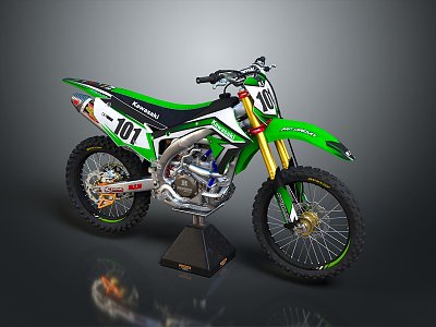 Motorcycle two-wheeled motorcycle off-road motorcycle road race motorcycle motor vehicle transport 3d model