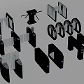 Different Types of Turnstiles Including Tripod Swing Flap Gates for Public Facilities