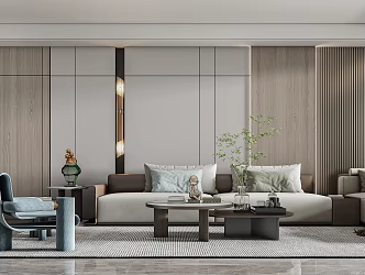 modern living room 3d model