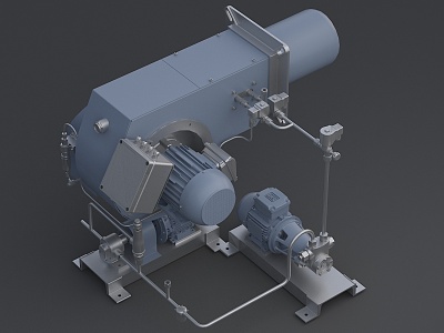 Cyclone burner production equipment 3d model