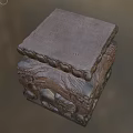 Traditional Stone Sculpture Carving With Detailed Lotus Petals Lion And Intricate Patterns