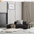 Modern single sofa 3d model