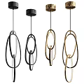 Modern chandelier 3d model