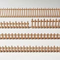Wooden Picket Fences In Various Lengths And Styles For Garden Landscaping