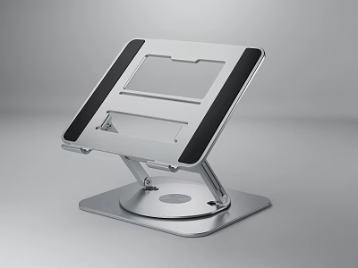 Adjustable Aluminum Laptop Stand With Ergonomic Design And Non slip Pads 3d model