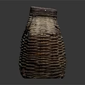 Woven Storage Basket Handmade with Natural Material for Home Organizing and Decorative Use