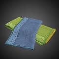 Towel cotton towel cotton cloth cloth bathroom supplies kitchen supplies face towel 3d model