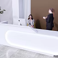 Modern Reception Desk Front Desk 3d model