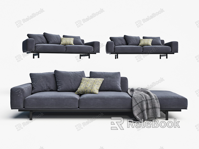 Modern Combination Sofa Multiplayer Sofa model