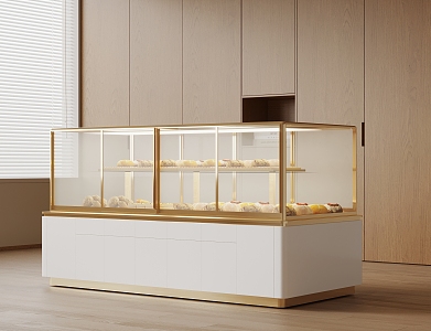 Display Rack Container Shelf Display Cabinet Bread Island Cabinet Dining Plate Cabinet 3d model