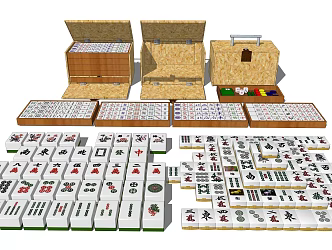 Modern Mahjong 3d model