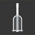 White Decorative Columns Featuring Arched Top And Textured Design For Home Decor