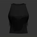Gray Sleeveless Fitted Top With Minimalist Design For Comfortable Daily Use