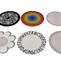 Stylish Round Rugs With Various Patterns And Colorful Designs For Home Decor