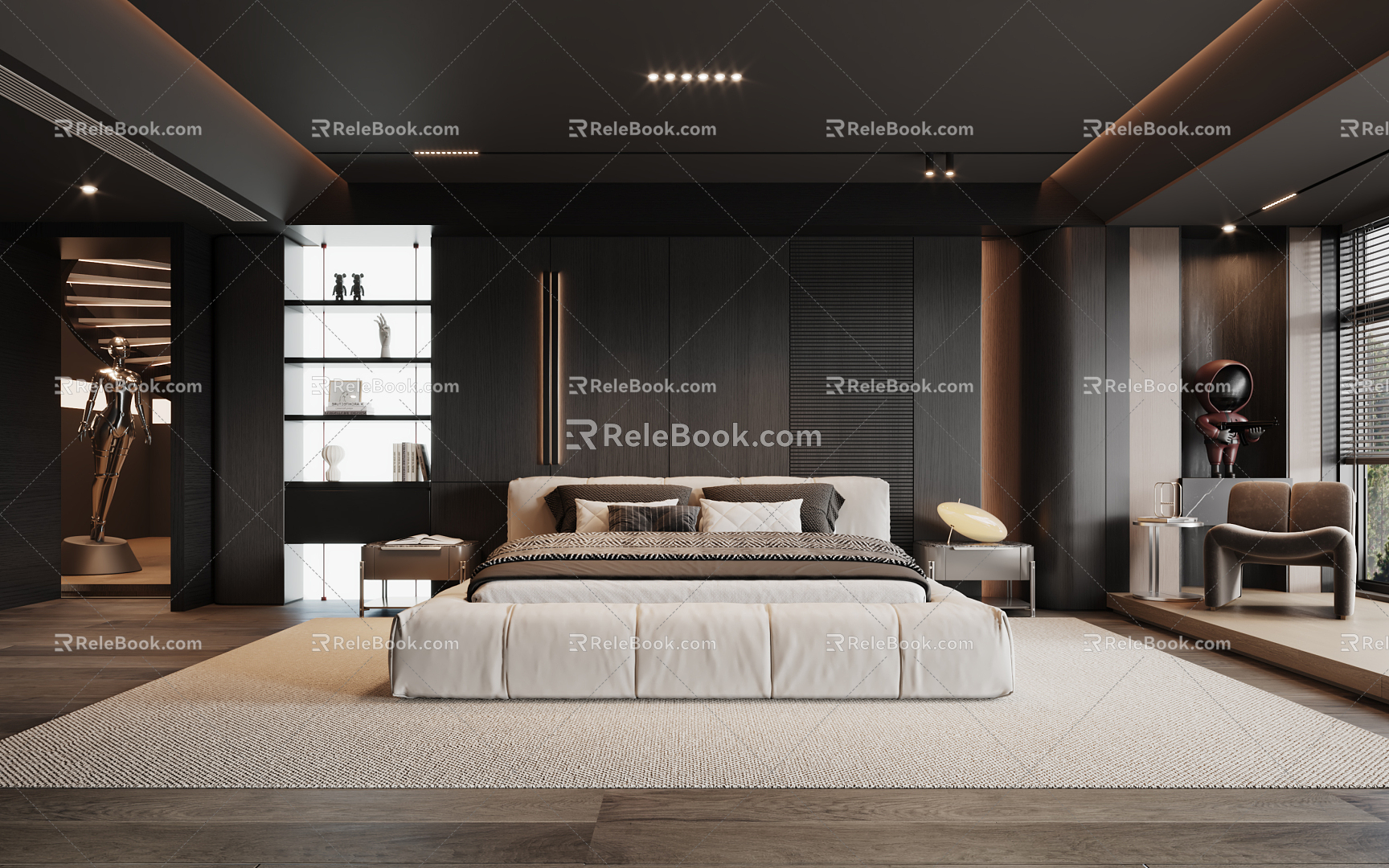 Modern Minotti Bedroom model