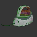 Modern White And Purple Electric Iron With Transparent Cover And Portable Design For Household Use
