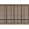 Brown Wooden Window Blinds With Horizontal Slats For Home Decor 3d model