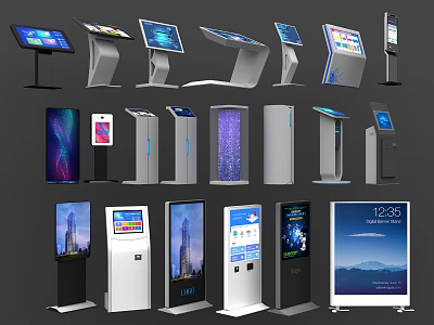 Smart Machines Including Self Service Kiosks Digital Signage And Information Terminals 3d model