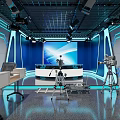 Control Room Command Room 3d model