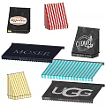 Modern Awning Canopy Awning Combination Fabric Awning 3d model