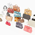 Chic Stylish Leather Bags Collection Featuring Various Colors And Different Styles