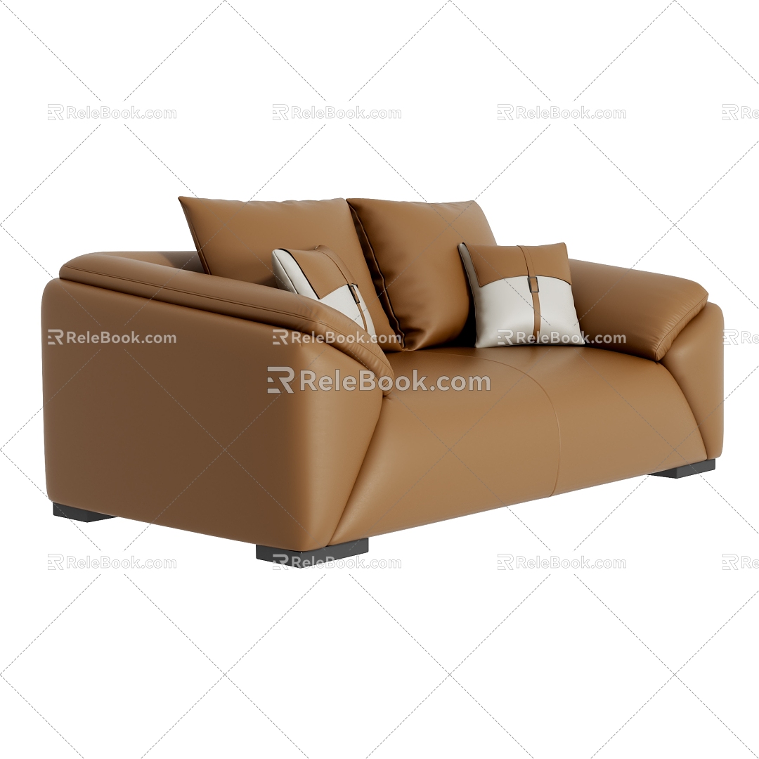 Double sofa 3d model