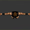 Game Character Design With Black Martial Arts Uniform And Headband