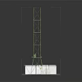 Industrial Green Metal Tower Equipment With Frame Structure And Base Platform Transparent Enclosures