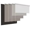 Various Colored Fabric Blinds For Modern Home Window Decoration