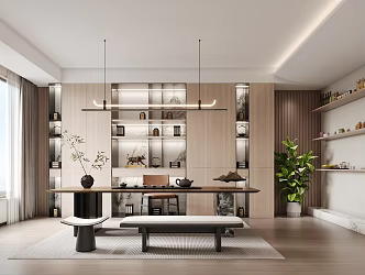 New Chinese Tea Room 3d model