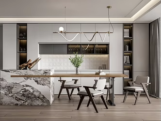 Modern Restaurant 3d model