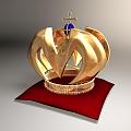 Modern Crown Hat 3d model